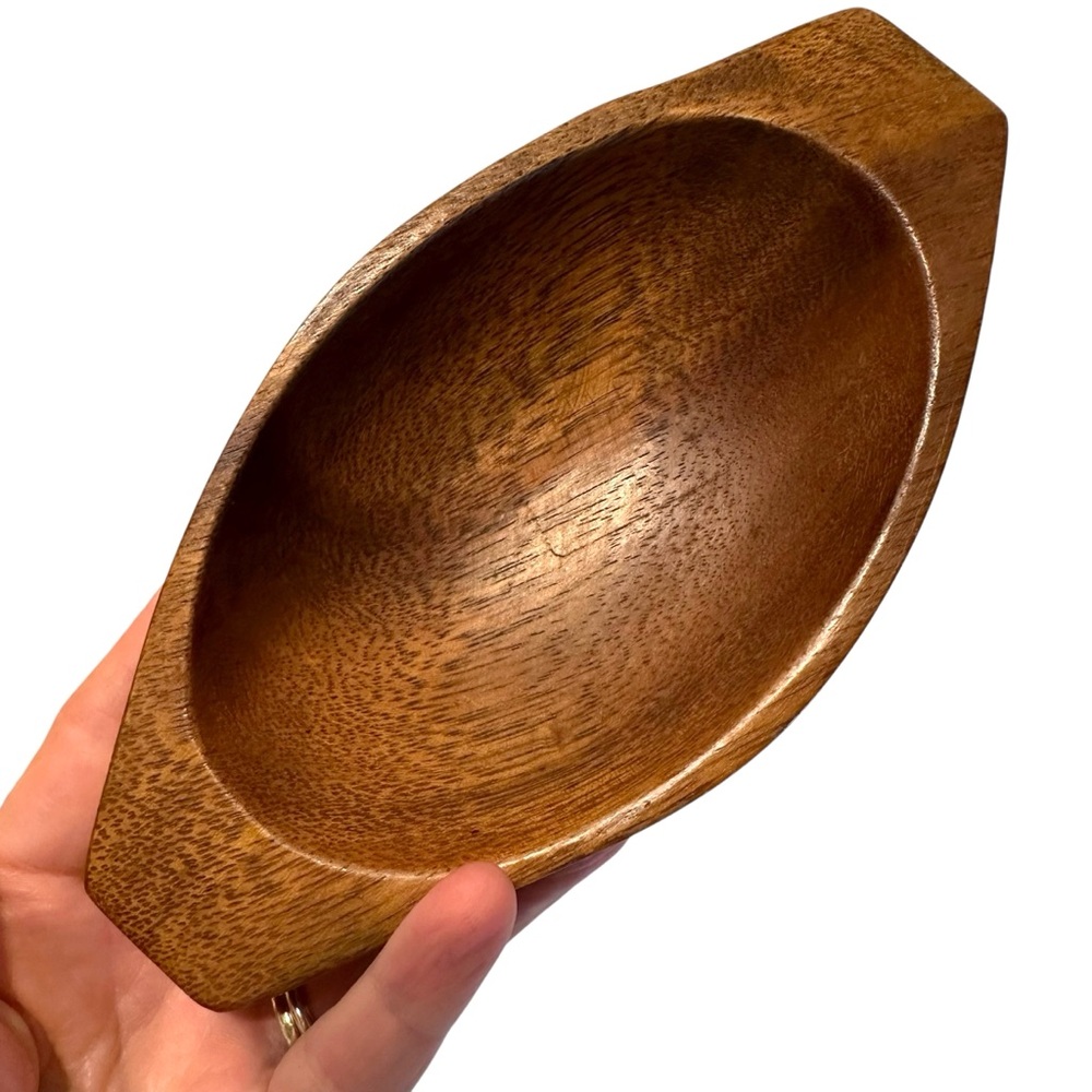 Vintage Monkey Pod Trinket Bowl